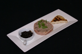 voorgerecht - Pate met appelchutney en flatbread