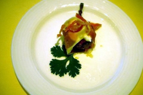 amuse - Gegrilde vijgen met mascarponeschuim