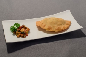 amuse - Empanadillas met mosselen en verse chorizo
