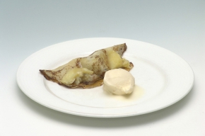 nagerecht - Normandische Crêpes met vanille-ijs