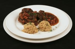 hoofdgerecht - Ossobuco met Milanese risotto