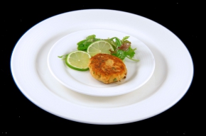 amuse - Zalm en limoenviskoekje