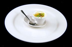 soep - Pompoen soepje met Kürbiskernöl