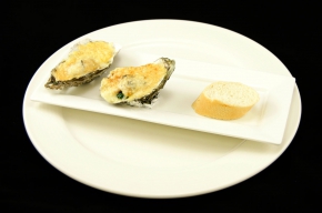 amuse - Gegratineerde oester