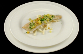 voorgerecht - Lichtgerookte forel met knolselderijsalade