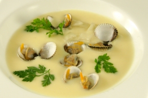 soep - Aspergesoep met kokkels