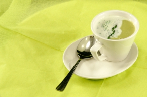 soep - Velouté van groene asperges met kervelslagroom