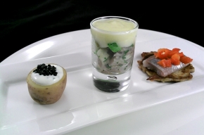 voorgerecht - Variatie op haring en aardappel