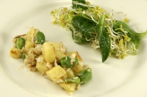 voorgerecht - Luikse sla met schol en een fijn kruidenslaatje