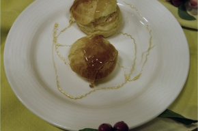 amuse - Geglaceerde soesjes met eendenlevermousse