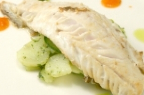 tussengerecht - Salade met rode poon