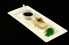 voorgerecht - Loempia met pikante zuurkool en rivierkreeftjes