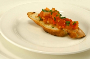 tapas - Stokbrood met tomaat