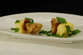 tapas - Zoetzure kip spiesjes